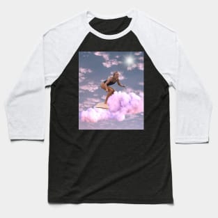 Surfing Above the Clouds Baseball T-Shirt